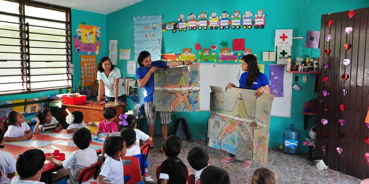 Kindergarten class, animal studies